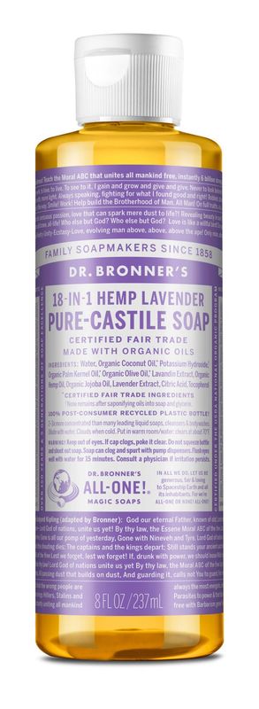 Dr Bronners - Organic Castile Liquid Soap Lavender - 8 oz