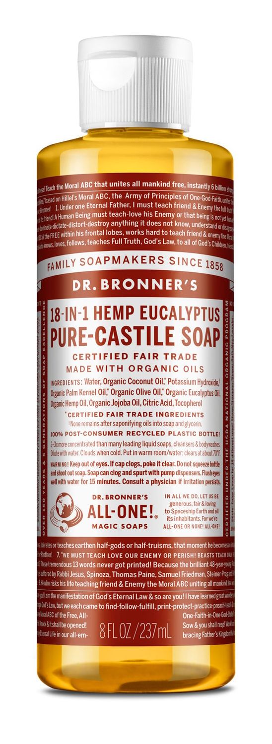 Dr Bronners - Organic Castile Liquid Soap Eucalyptus - 8 oz