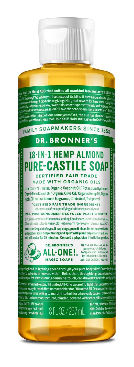 Dr Bronners - Organic Castile Liquid Soap Almond - 8 oz