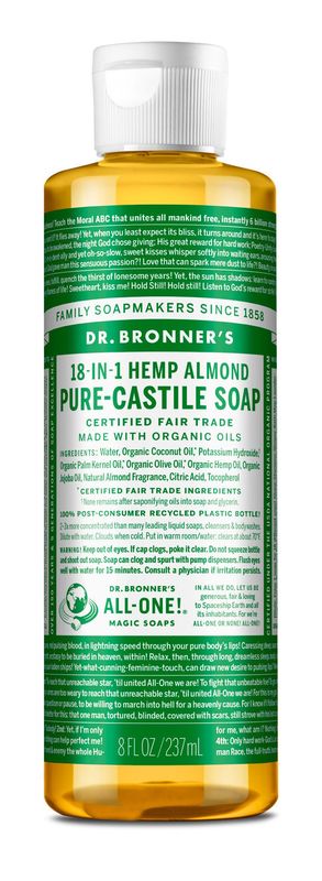 Dr Bronners - Organic Castile Liquid Soap Almond - 8 oz