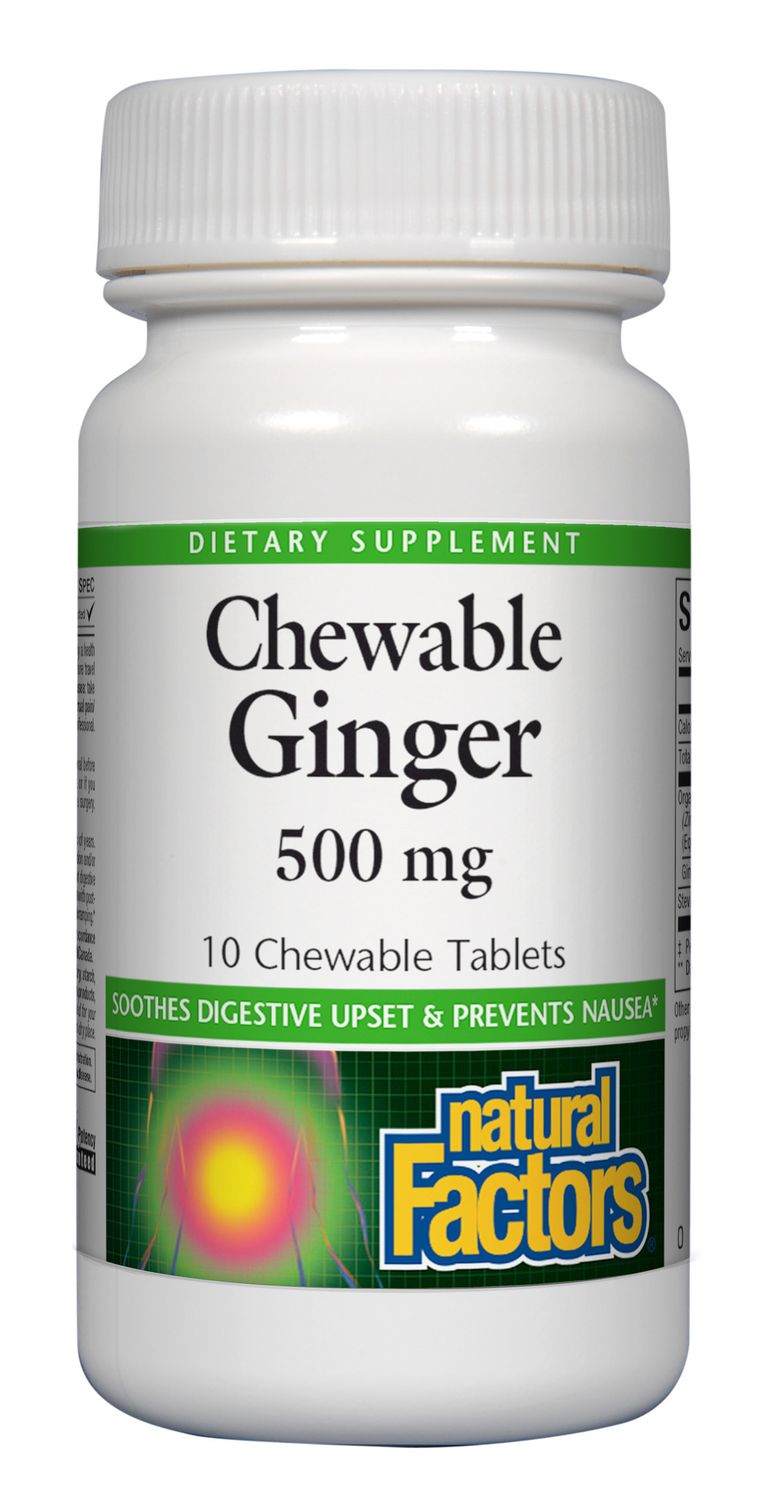 Natural Factors - Chewable Ginger - 10 Chewables