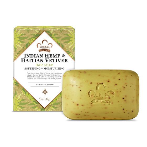 Nubian Heritage - Bar Soap Indian Hemp and Haitian Vetiver - 5 oz