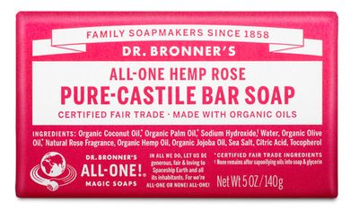 Dr Bronners - Organic Castile Barsoap Rose - 5 oz