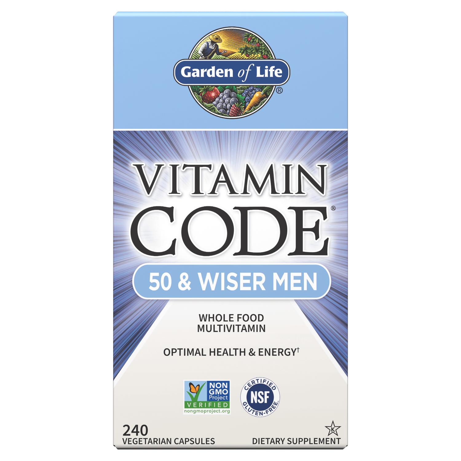 Garden of Life - Vitamin Code 50 &amp; Wiser Men Multivitamin