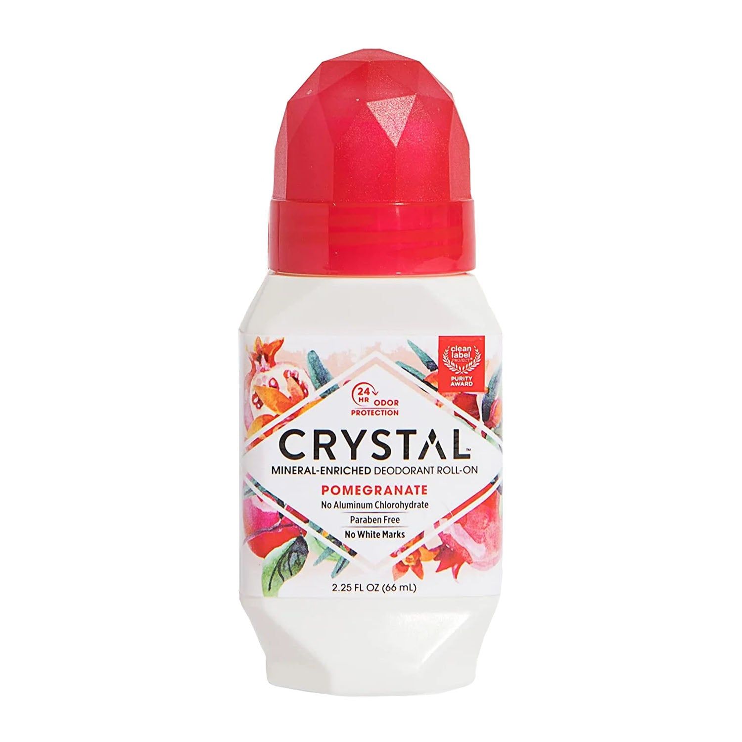 Crystal - Deodorant Roll-On Pomegranate - 2.25 oz