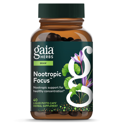Gaia Herbs - Nootropic Focus - 40 Veg Capsules