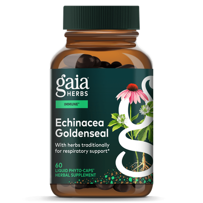 Gaia Herbs - Rapidrelief Echinacea Goldenseal - 60 Capsules
