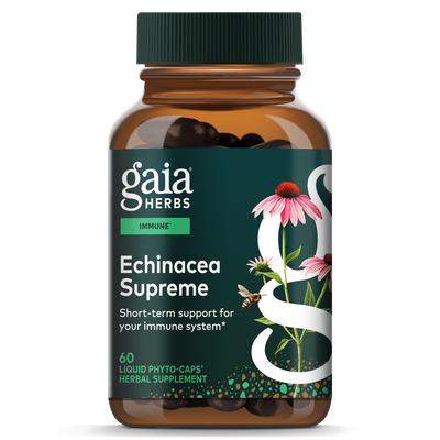 Gaia Herbs - Echinacea Supreme - 60 Veg Capsules