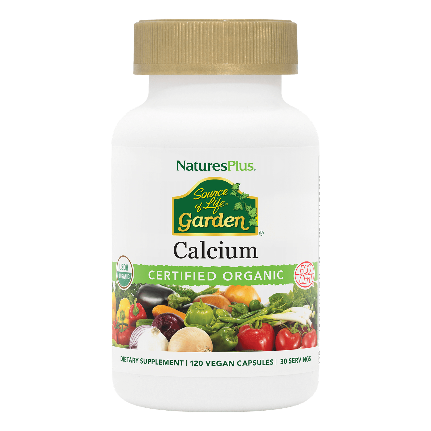 Natures Plus - Sol Garden Calcium 1000 mg - 120 Count