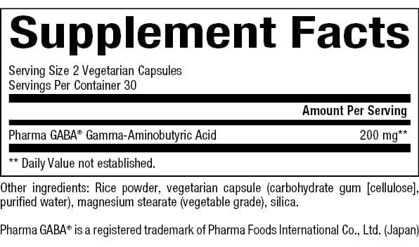 Natural Factors - Stress-Relax Pharma Gaba - 60 Capsules