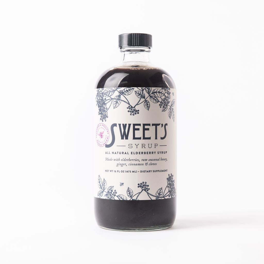 Sweets Elderberry - Syrup with Honey - 16 oz