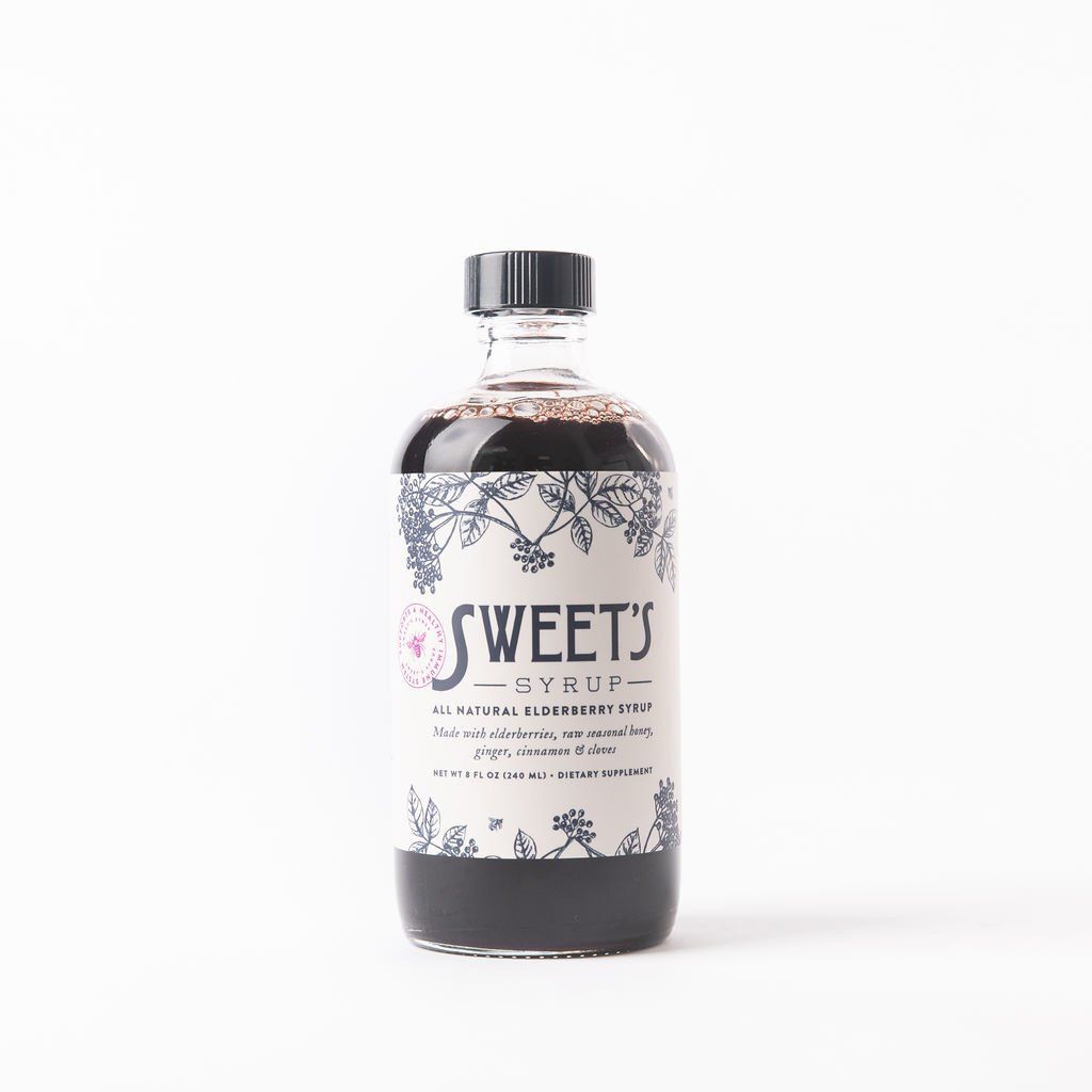 Sweets Elderberry - Syrup with Honey - 8 oz