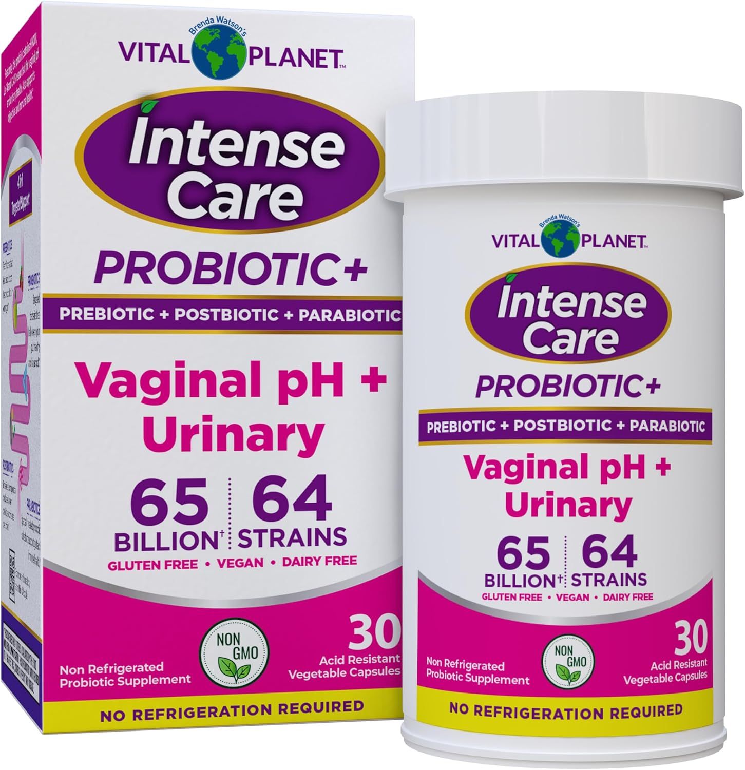 Vital Planet - Intense Care Vaginal pH + Urinary - 30 Capsules