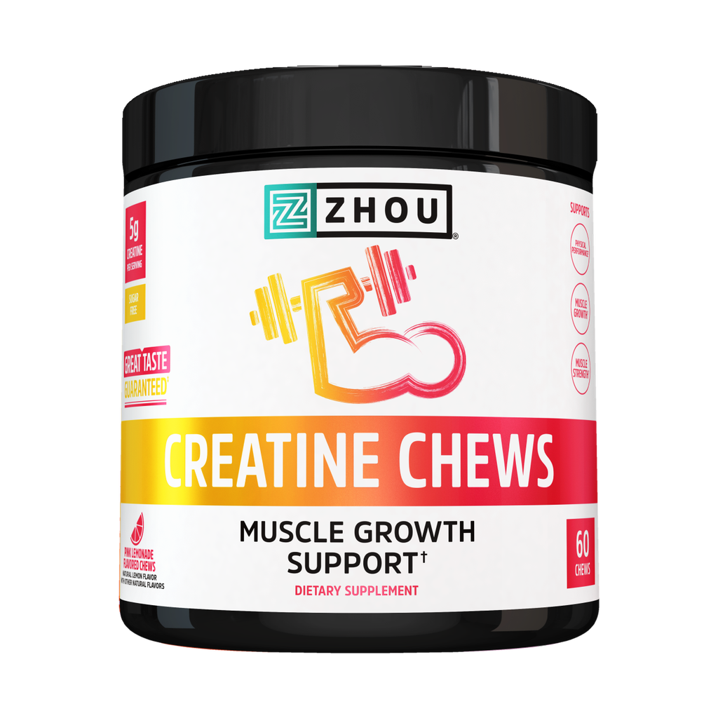 Zhou - Creatine Chews Pink Lemonade - 60 ct