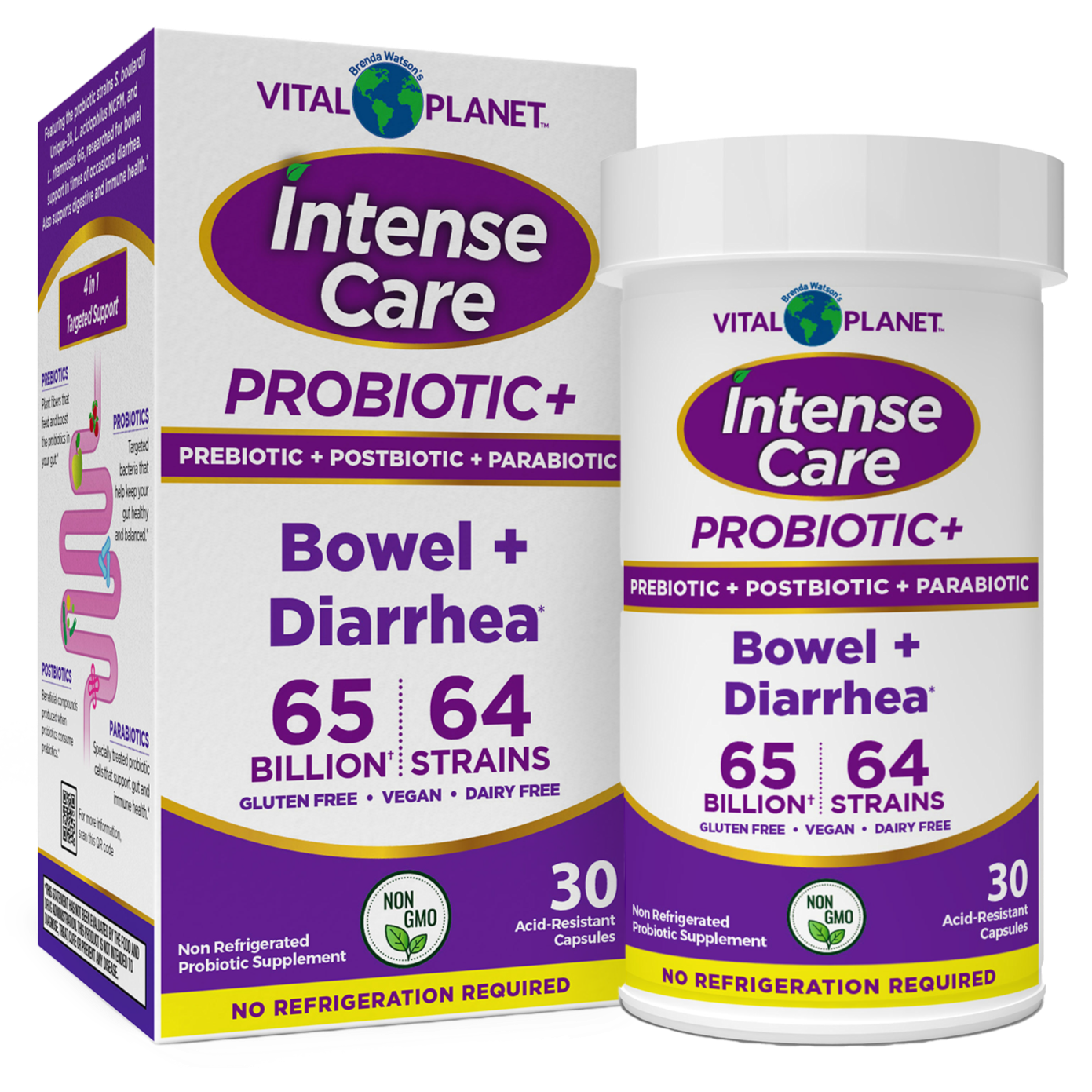 Vital Planet - Intense Care Bowel + Diarrhea - 30 caps