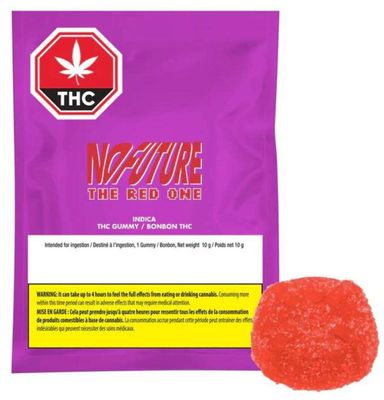 Red THC 10mg, No Future (1/pk) Soft Chew