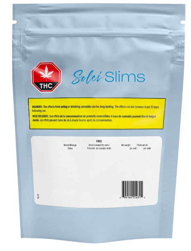 Free Slims (Treasure Island/CBD), Solei (10x0.4g) Pre-Rolls