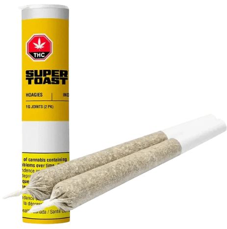 Hoagies Indica (2x1g) Pre-Rolls, Super Toast Hoagies Indica (2x1g) Pre-Rolls, Super Toast