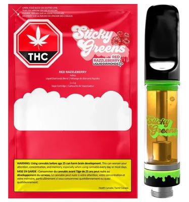 Red Razzleberry, Sticky Greens (1g) PVC