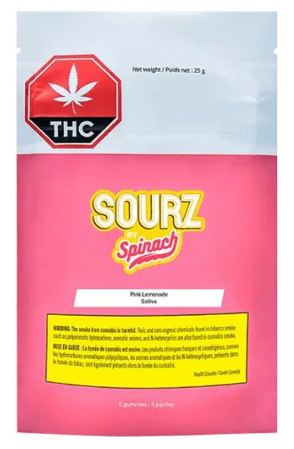 Pink Lemonade, SOURZ by Spinach (5/pk) Soft Chews