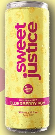 Elderflower Pom, Sweet Justice (355mL) Sparkling Beverage