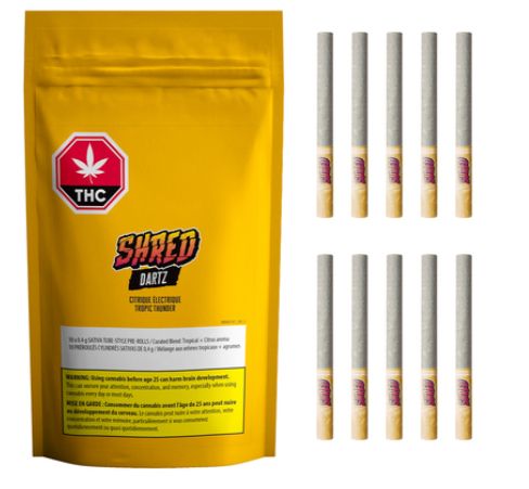 Tropic Thunder Dartz, SHRED (10x0.40g) Pre-Rolls