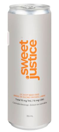 OG Rootbeer Free (10THC: 10CBG), Sweet Justice (355ml) Soda