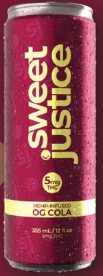 OG Cola 5:THC & 5:CBG, Sweet Justice (355ML) Soda