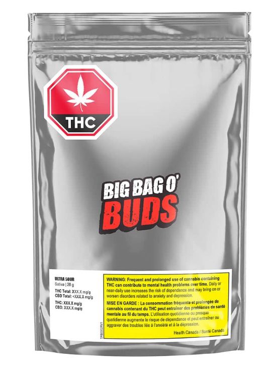 Ultra Sour, Big Bag O' Buds (28g) Dried Flower
