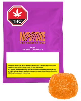 Orange Indica THC 10mg, No Future (1/pk) Soft Chew