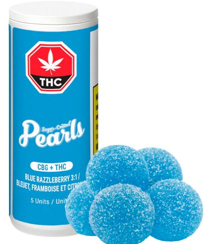 Blue Razzleberry 3:1 CBG:THC, Pearls by gron (5/pk) Soft Chews Blue Razzleberry 3:1 CBG:THC, Pearls by gron (5/pk) Soft Chews