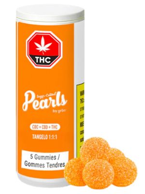 Tangelo 1:1:1 CBC+CBD+THC, Pearls by Gron (5pk)