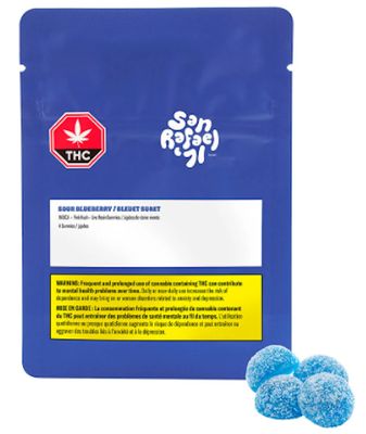 Sour Blueberry, San Rafael  (4x4.8g) Soft Chews