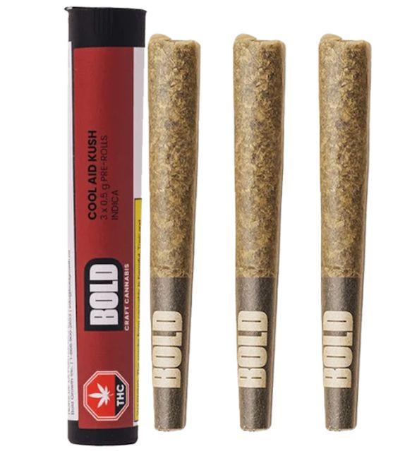 Cool Aid Kush, BOLD (3x0.5g) Pre-Rolls
