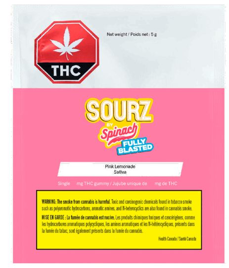 Multi Pack Pink Lemonade (10x10mg) Soft Chews, Spinach Sourz
