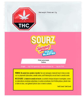 Multi Pack Pink Lemonade (10x10mg) Soft Chews, Spinach Sourz