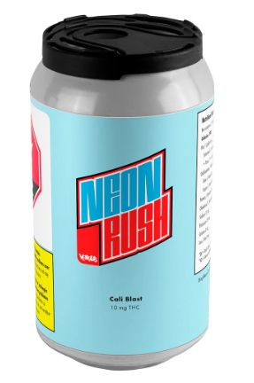 Cali Blast, Neon Rush Versus (355mL) Sparkling Beverage