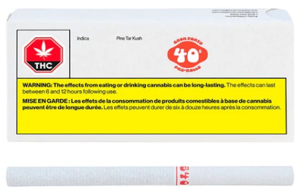 Pine Tar Kush Slims (10x0.35g) Pre-Rolls, Back Forty