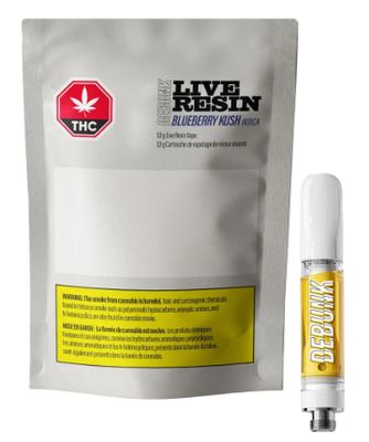 Blueberry Kush Live Resin  (1g) PVC, Debunk