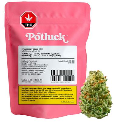 Strawberry Cough (7g) Flower, Potluck