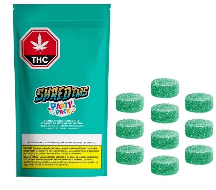Multi Pack Shark Attack, Shred Ems MAX 10, (10x10mg) Soft Chews