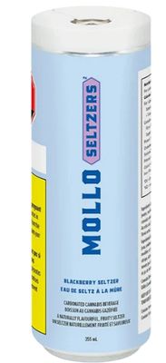 Blackberry Seltzer, Mollo (355ml) Sparkling Beverage