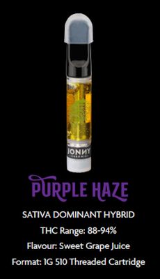 Purple Haze Live Resin (1g) PVC, Jonny Chronic