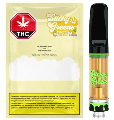 Island Colada Liquid Diamond, Sticky Greens (1g) PVC