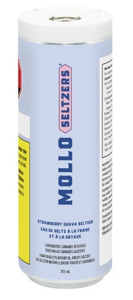 Strawberry Guava Seltzer, Mollo (355ml) Beverage