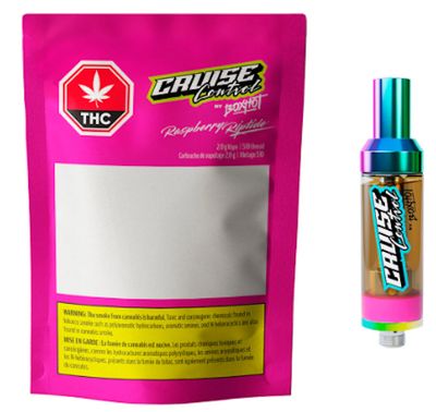 Raspberry Riptide THC + CBD, BOXHOT Cruise Control (2g) PVC