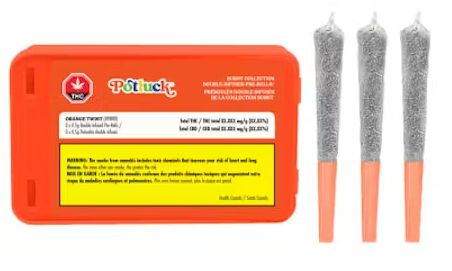 Orange Twist, Potluck (3x0.5g) Infused Pre-Rolls