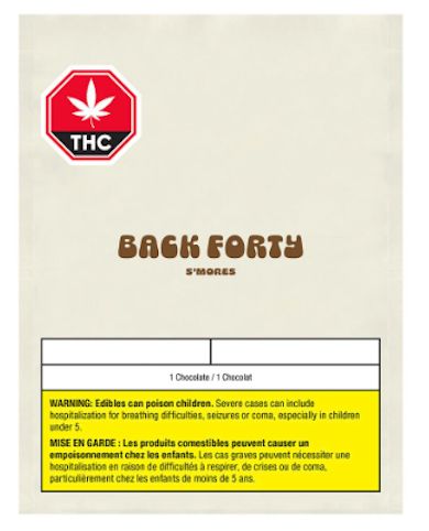 S'Mores Chocolate, Back Forty  (1x10mg) Chocolate