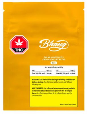 Mochaccino Milk THC/CBD (1:1), Bhang  (1x10g) Chocolate