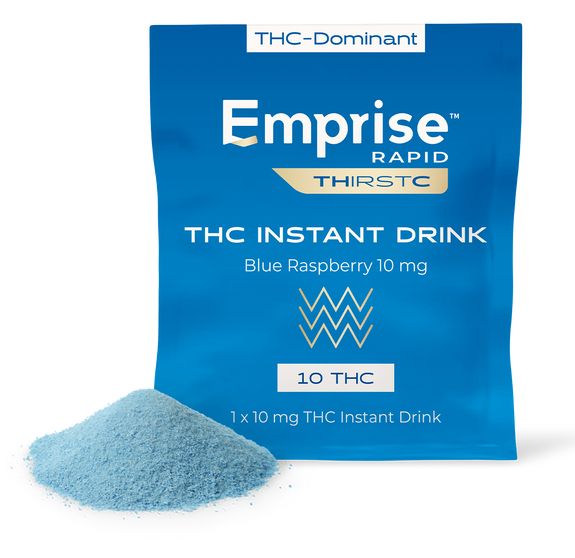 Blue Raspberry THC Instant Drink, Emprise Emprise Rapid ThirstC (1x24g) 10 mg powder